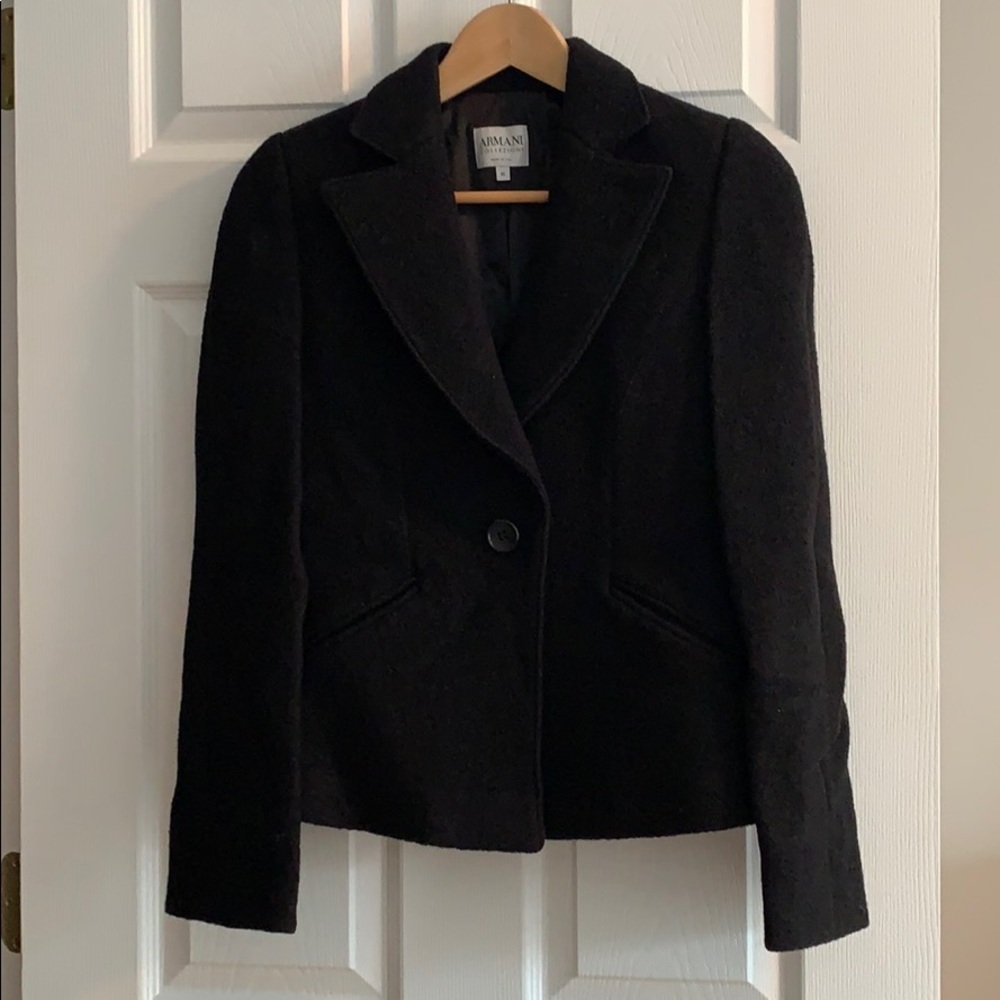 Armani wool skirt suit